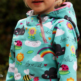 Herbstwind & Frühlingssonne Anorak, Windbreaker, Drüberzieh-Hoodie für 69cm-140cm Körpergröße - Sewando