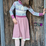 Schnittmuster Raglankleid Winter Glanz