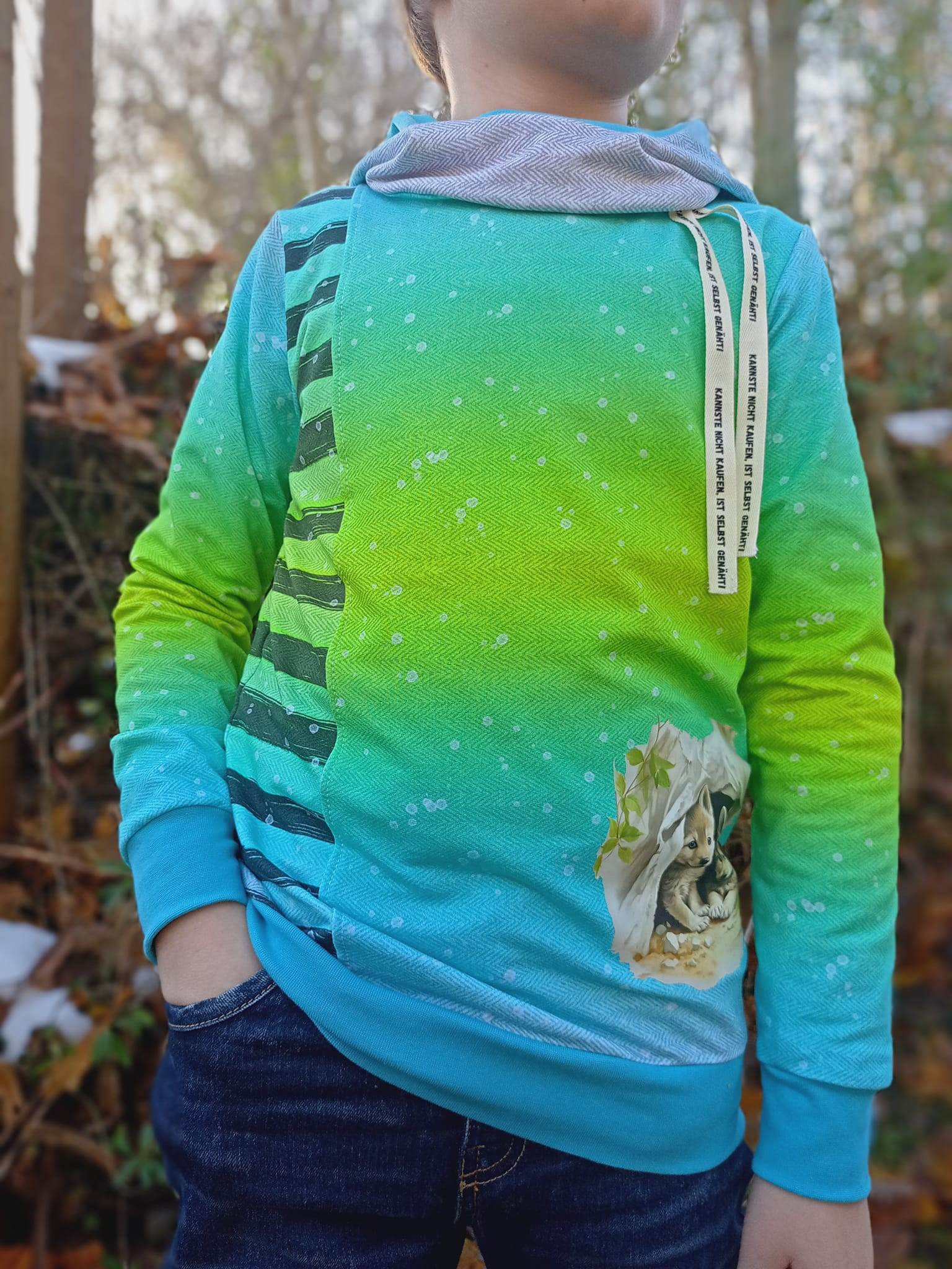 Schnittmuster Hoodie Laurin Gr.122 - 176 - Sewando