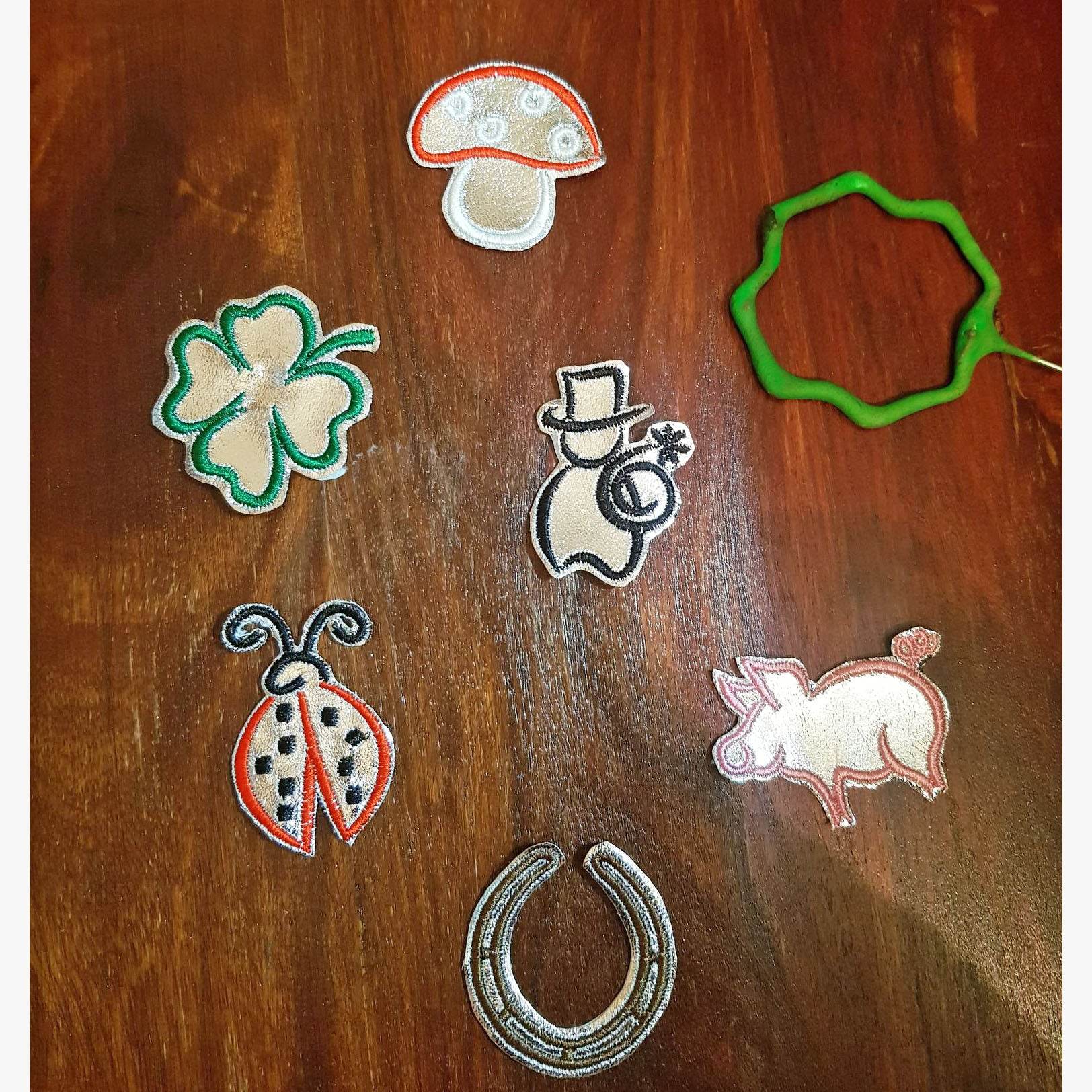 12x Stickdatei Glücksminis ITH und Satinstick - Sewando