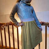 Schnittmuster Raglankleid Winter Glanz