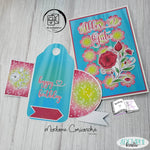 Plotterdatei Blumenast, Digiset, Sublimation, Digistamp, Digipaper - Sewando