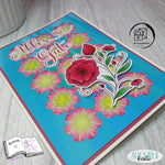 Plotterdatei Blumenast, Digiset, Sublimation, Digistamp, Digipaper - Sewando