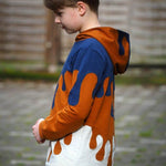 PASST GARANTIE SPLASH Sweater/ Hoodie Gr. 74-140 mit 2 Kapuzen & Halsbündchen - DIN A0 für Beamer geeignet - Sewando