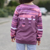 PASST GARANTIE SPLASH Sweater/ Hoodie Gr. 74-104 mit 2 Kapuzen & Halsbündchen - DIN A0 für Beamer geeignet - Sewando