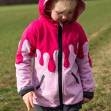 DIN A4 SPLASH Sweatjacke für 105cm-140cm Körpergröße PASSFORMGARANTIE - Sewando