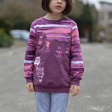 PASST GARANTIE SPLASH Sweater/ Hoodie Gr. 110-140 mit 2 Kapuzen & Halsbündchen - DIN A0 für Beamer geeignet - Sewando