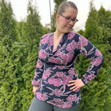 Schnittmuster WasserfallLangarmShirt/Kleid "Zazu" Gr. 30-50