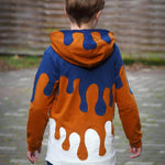 PASST GARANTIE SPLASH Sweater/ Hoodie Gr. 74-104 mit 2 Kapuzen & Halsbündchen - DIN A0 für Beamer geeignet - Sewando