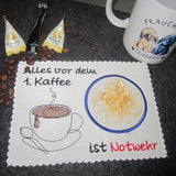 Stickdatei - Mugrug "Alles vor dem 1. Kaffee ist Notwehr"