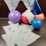 20x Stickdatei Ballonzahlen Satinstick - Sewando