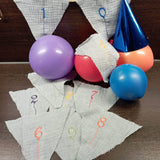20x Stickdatei Ballonzahlen Satinstick - Sewando