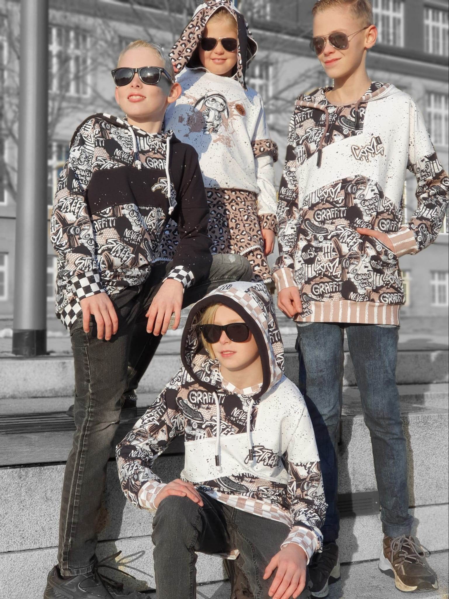 Schnittmuster *Boys Sweater Robin* #Hoodie Gr. 80-176 - Sewando