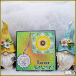 Digiset und Plott Sonnenblumenmandala, Plotterdatei, Sublimation, Digistamp, Digipaper - Sewando
