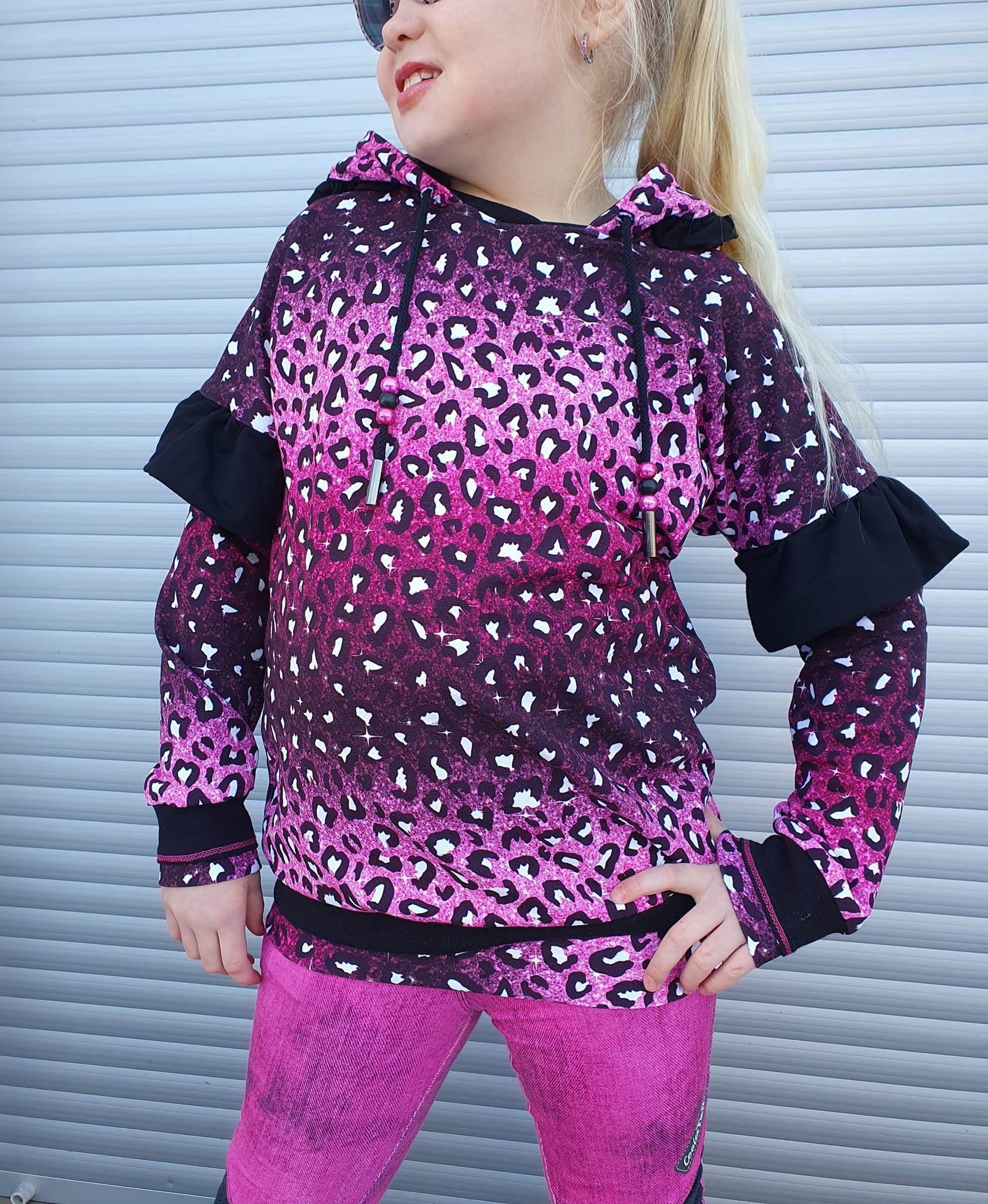 Schnittmuster *Girls Sweater Robin* #Hoodie Gr. 80-176 - Sewando