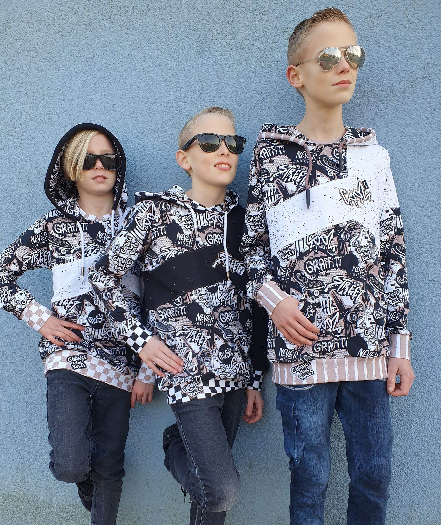 Schnittmuster *Boys Sweater Robin* #Hoodie Gr. 80-176 - Sewando
