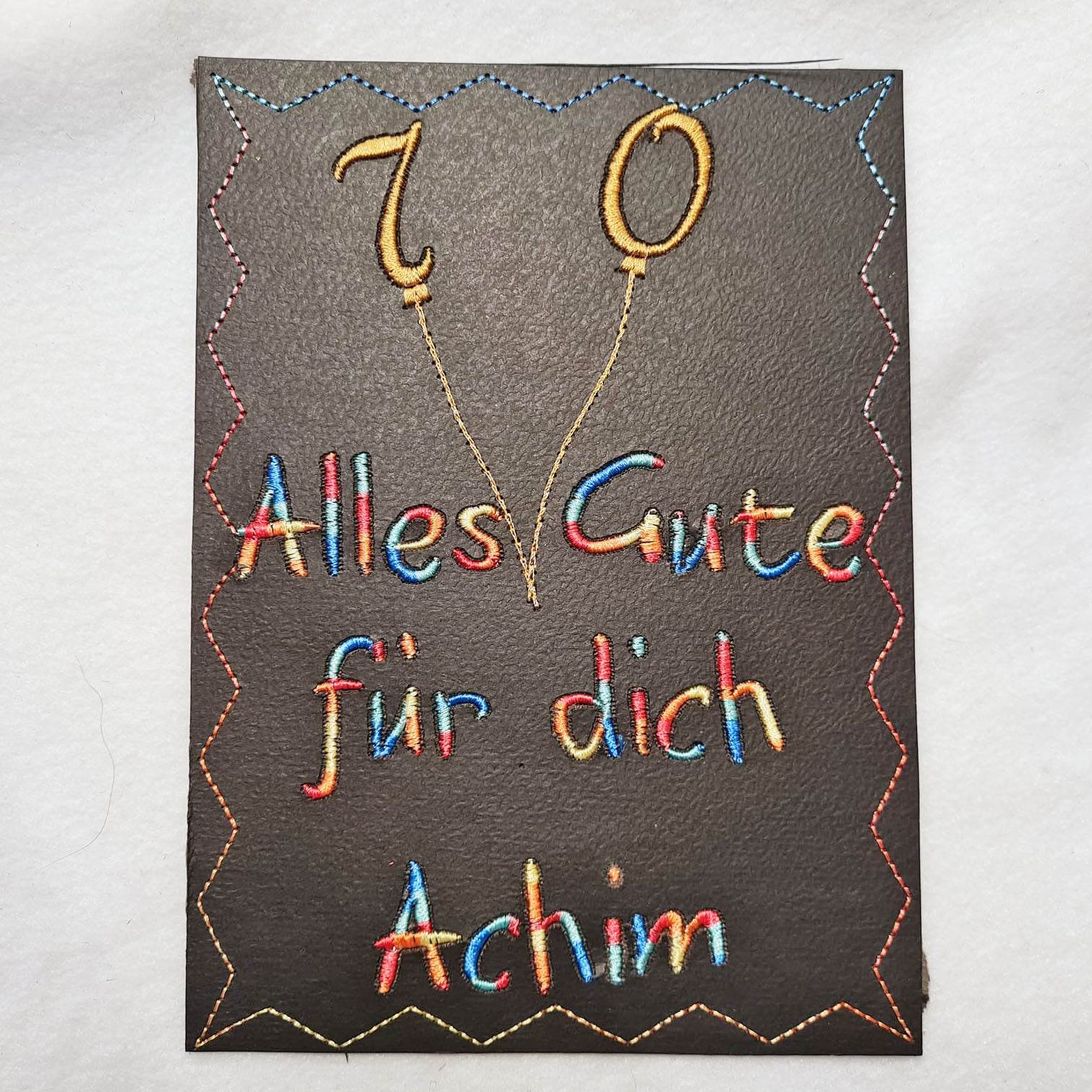 20x Stickdatei Ballonzahlen Satinstick - Sewando