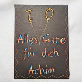 20x Stickdatei Ballonzahlen Satinstick - Sewando