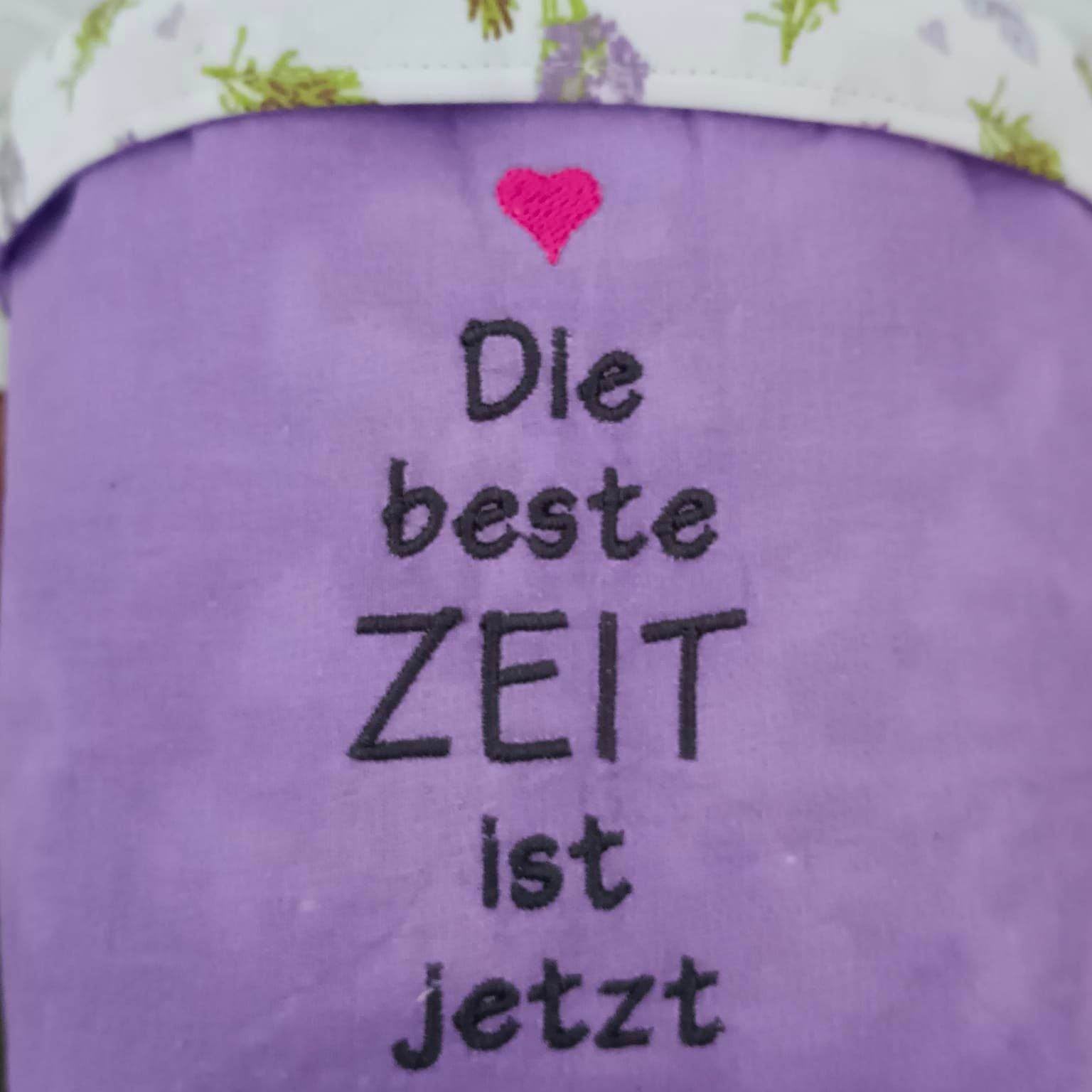 Stickdatei - 3x Spruch - Die beste Zeit ist jetzt - Sewando