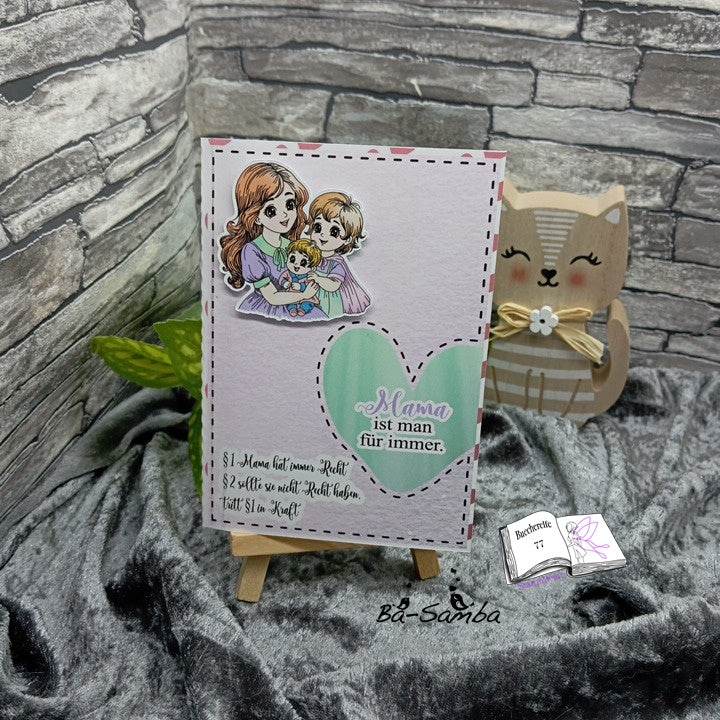Digiset Mama ist die Beste, Plotterdatei, Sublimation, Digistamp, Digipaper - Sewando