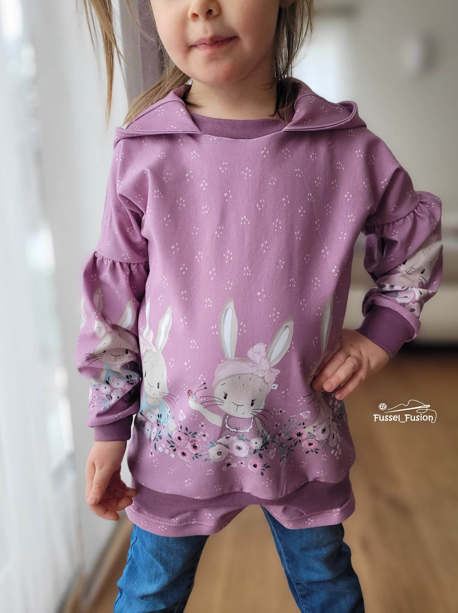 Schnittmuster *Girls Sweater Robin* #Hoodie Gr. 80-176 - Sewando