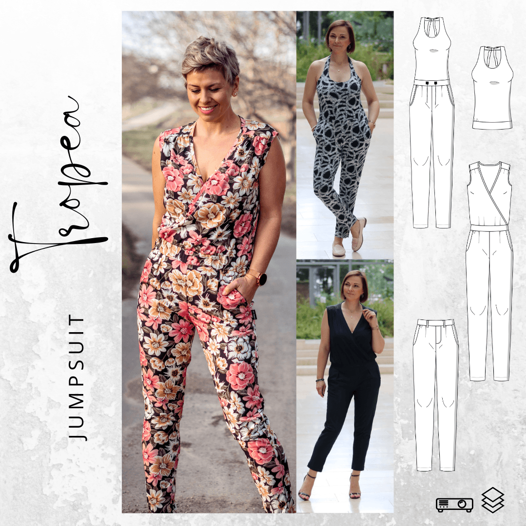 Schnittmuster Jumpsuit TROPEA Gr. 32-48 : - Sewando