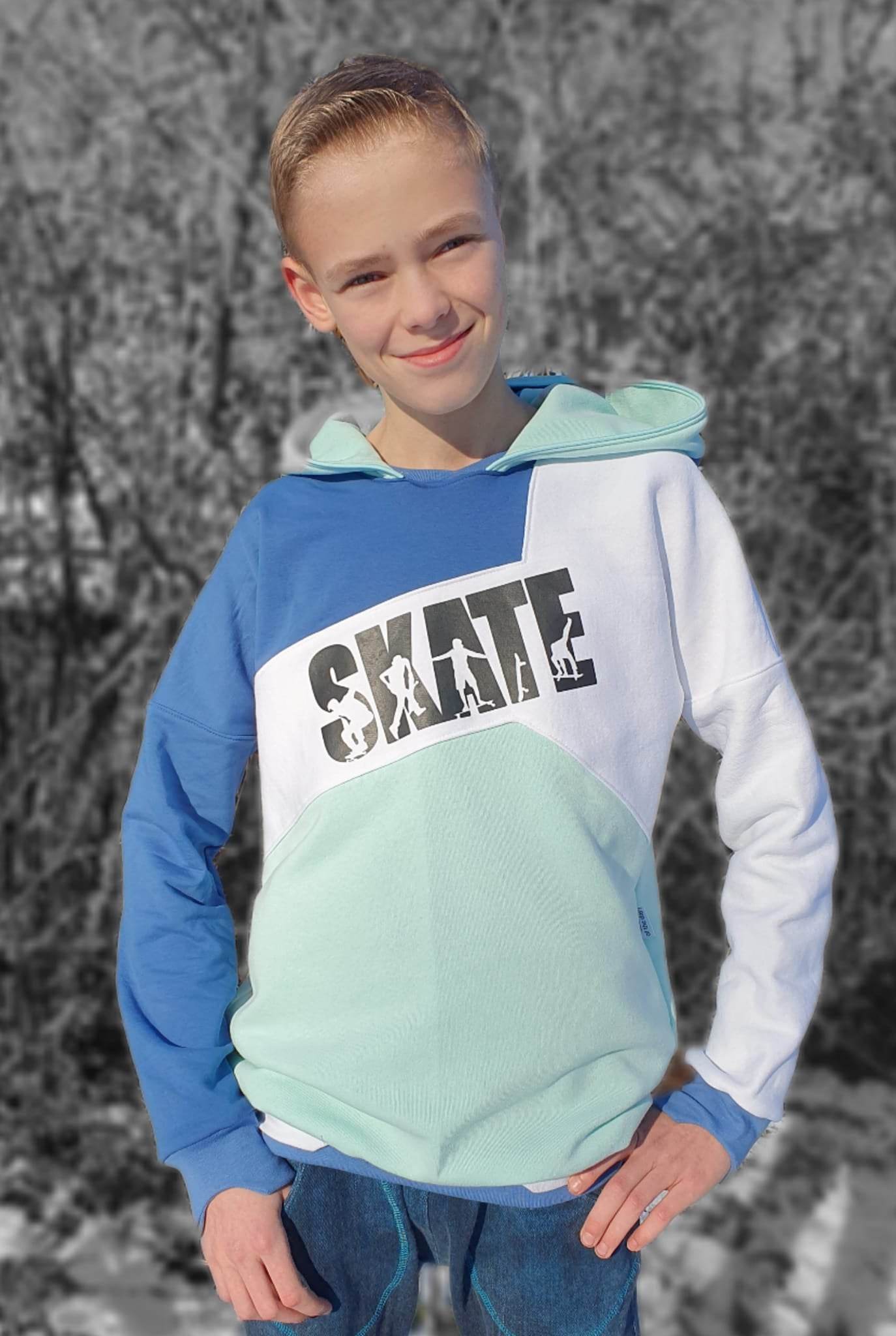 Schnittmuster *Boys Sweater Robin* #Hoodie Gr. 80-176 - Sewando