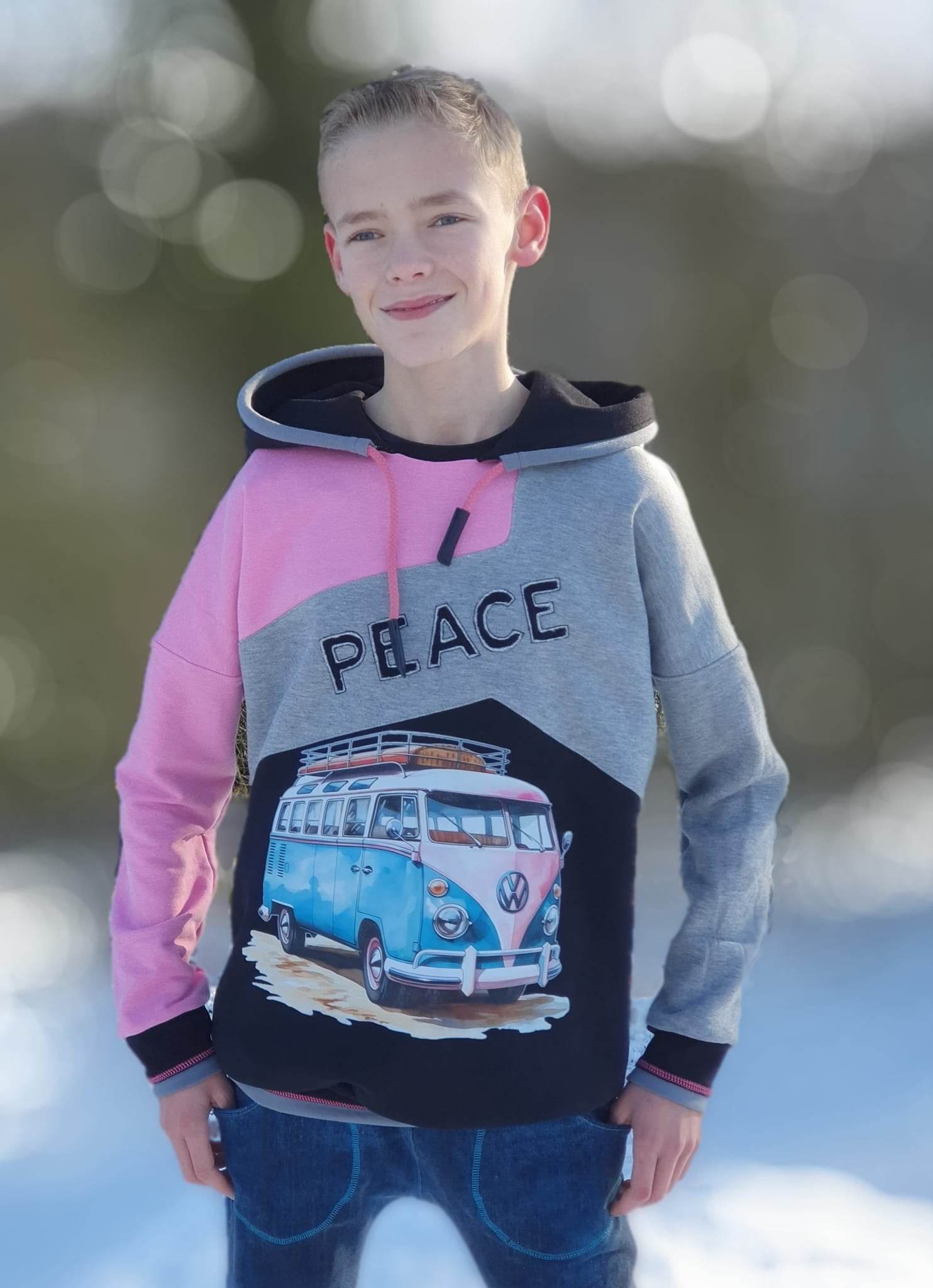 Schnittmuster *Boys Sweater Robin* #Hoodie Gr. 80-176 - Sewando