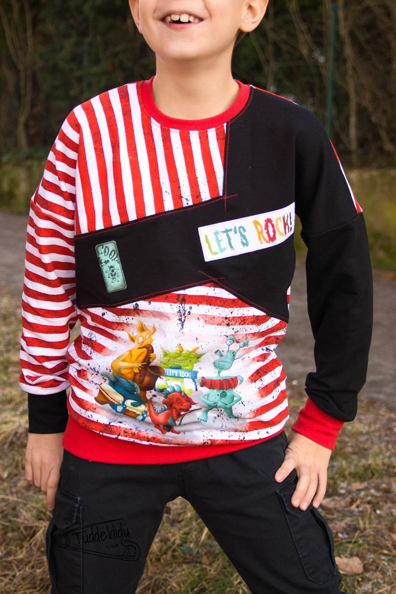 Schnittmuster *Boys Sweater Robin* #Hoodie Gr. 80-176 - Sewando