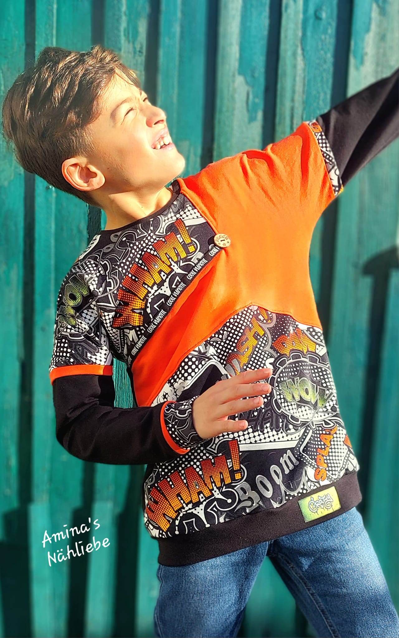 Schnittmuster *Boys Sweater Robin* #Hoodie Gr. 80-176 - Sewando