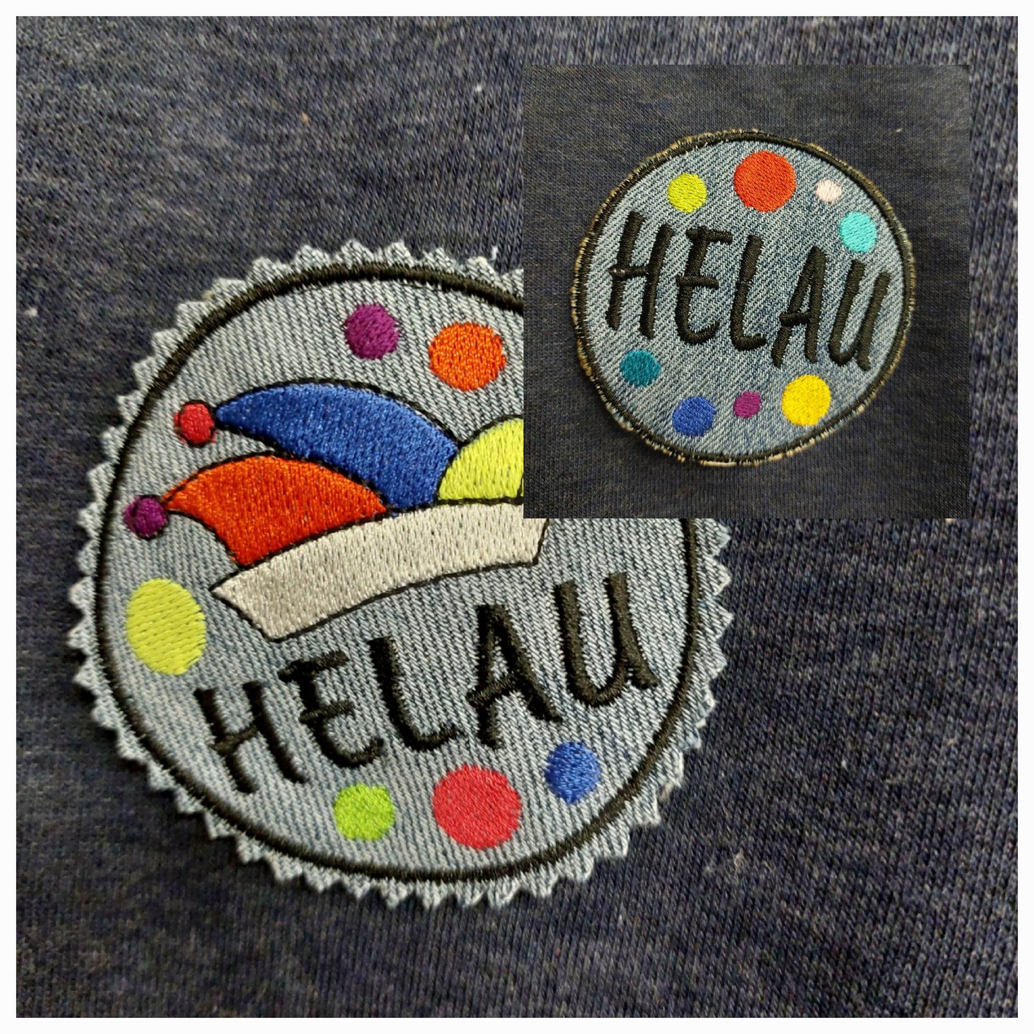 Stickdatei - Button ALAAF & HELAU - Sewando