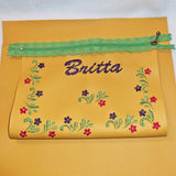 3x Stickdatei "Miniranke Blumen" in Satinstick