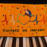 Stickdatei - Spruch "Konfetti im Herzen"