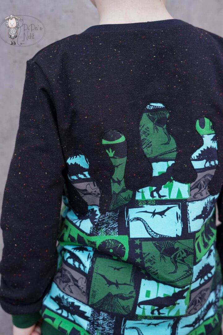 PASST GARANTIE SPLASH Sweater/ Hoodie Gr. 110-140 mit 2 Kapuzen & Halsbündchen - DIN A0 für Beamer geeignet - Sewando