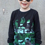 PASST GARANTIE SPLASH Sweater/ Hoodie Gr. 110-140 mit 2 Kapuzen & Halsbündchen - DIN A0 für Beamer geeignet - Sewando