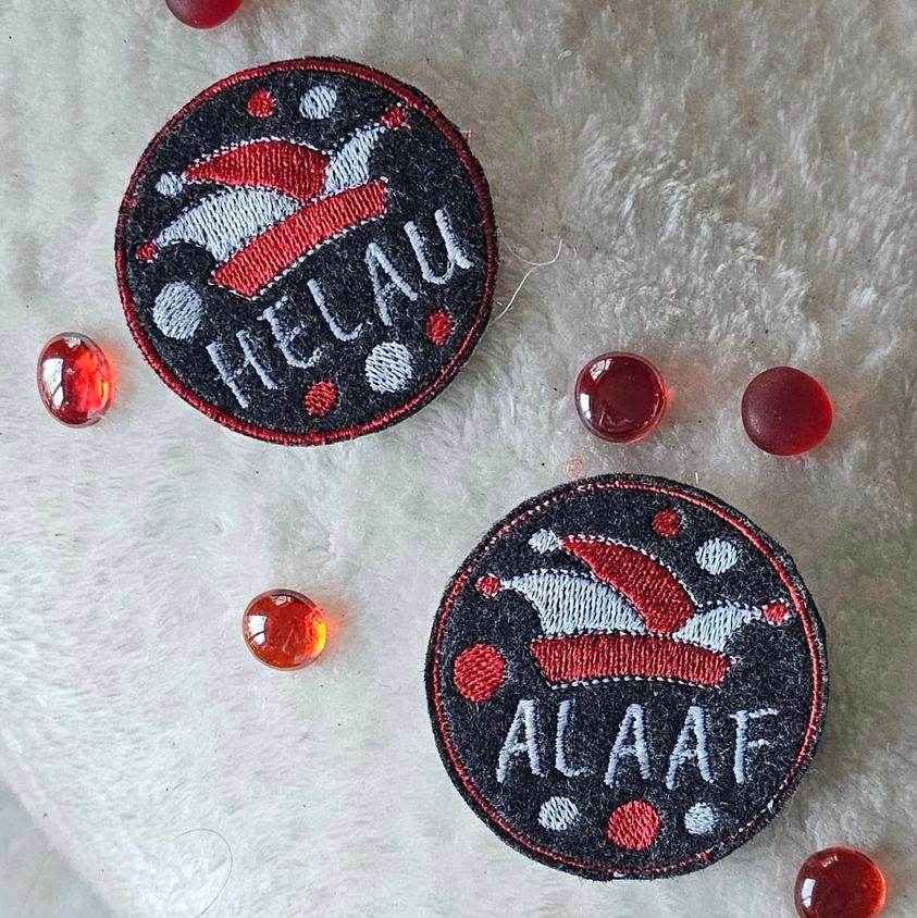 Stickdatei - Button ALAAF & HELAU - Sewando