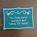 4x Stickdatei "Ringel" ITH Schild mit Ranke
