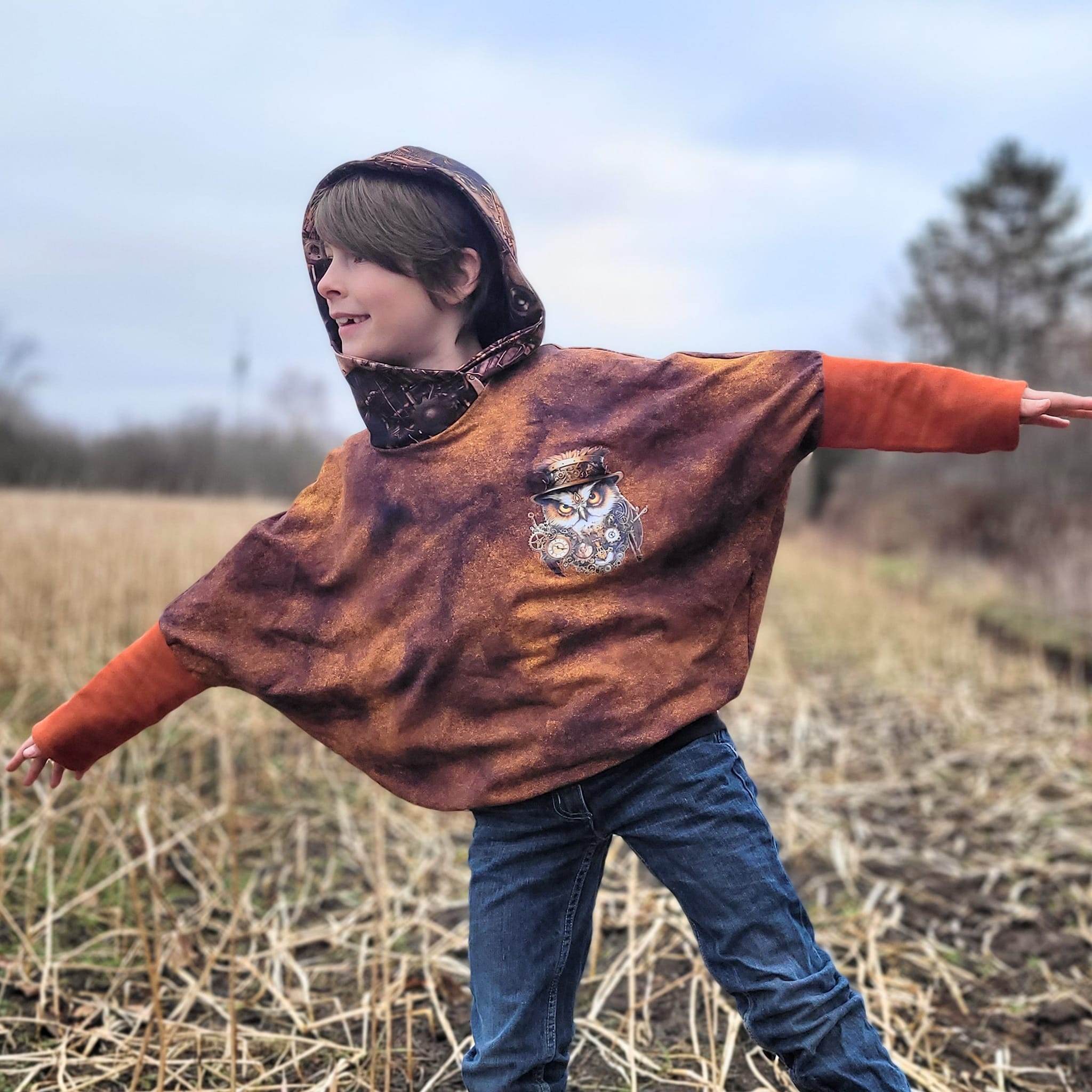 Schnittmuster Drüberziehding Kids Onepiece Shirt Größe 92-164 - Sewando