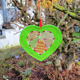 8x Stickdatei "Tiffanyherz" Vollstick und Patchwork