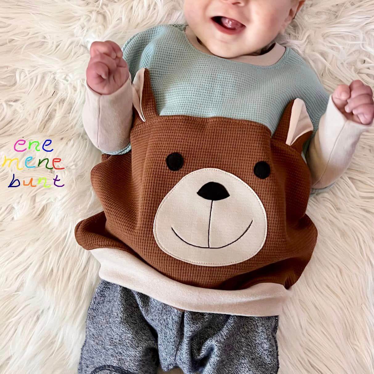 Schnittmuster Drüberziehding Baby Onepiece-Shirt Größe 50-98 - Sewando