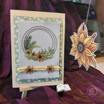 Digiset Blütenkreis, Digistamp, Digipaper, Plotterdatei, Sublimation, Druck - Sewando