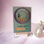 Digiset Blütenkreis, Digistamp, Digipaper, Plotterdatei, Sublimation, Druck - Sewando