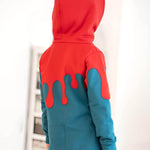 DIN A4 SPLASH Sweatjacke für 105cm-140cm Körpergröße PASSFORMGARANTIE - Sewando