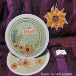 Digiset Blütenkreis, Digistamp, Digipaper, Plotterdatei, Sublimation, Druck - Sewando
