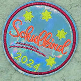 Stickdatei - Schulkind-Buttons "2025" in 3 Versionen