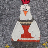 Stickdatei - Doodle-Applikation "Huhn BERTA" & ITH-Osterei 13x18 cm