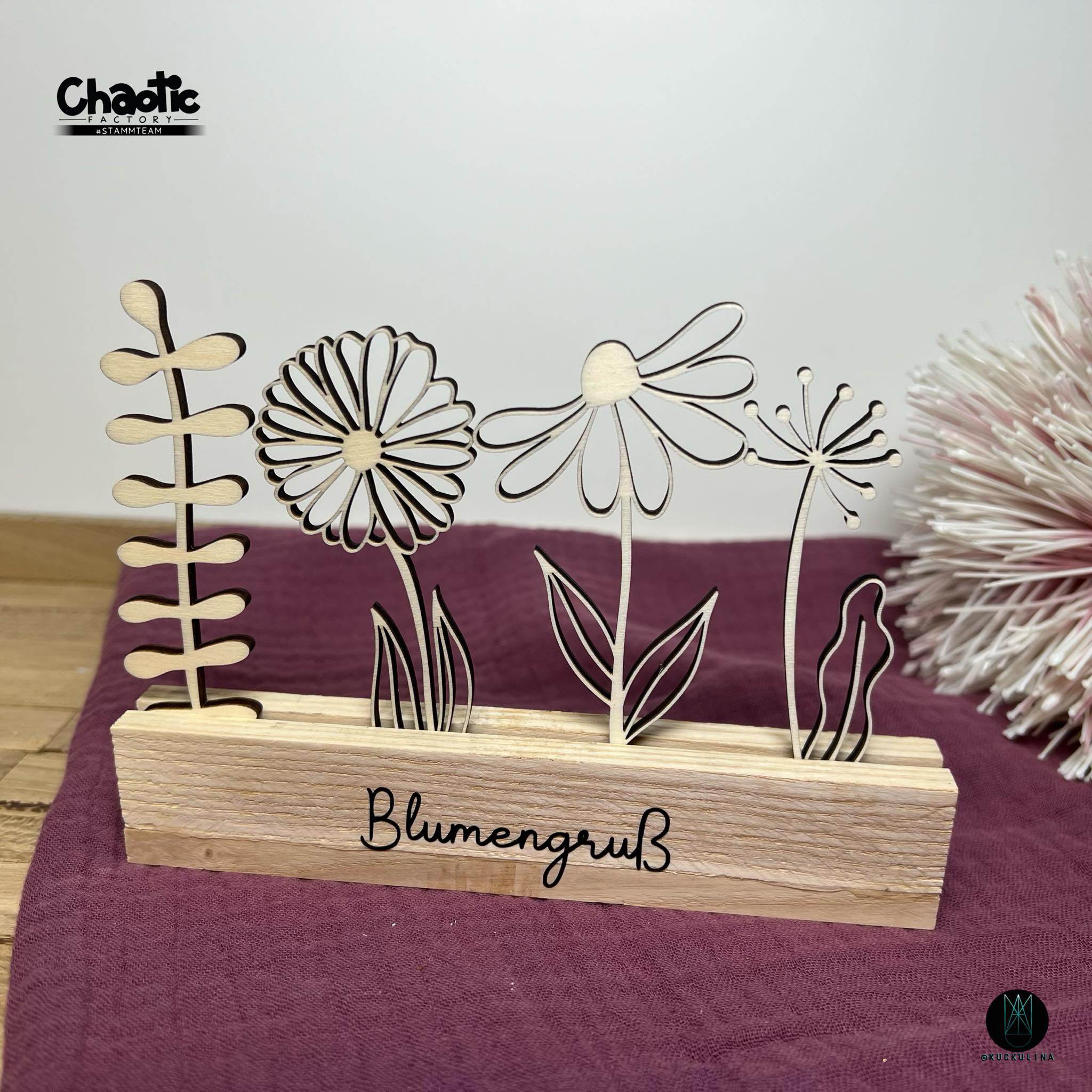 Plotterdatei Blumengruß - Sewando