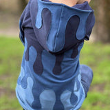 PASST GARANTIE SPLASH Sweater/ Hoodie Gr. 110-140 mit 2 Kapuzen & Halsbündchen - DIN A0 für Beamer geeignet - Sewando