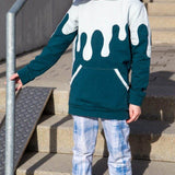 PASST GARANTIE SPLASH Sweater/ Hoodie Gr. 74-140 mit 2 Kapuzen & Halsbündchen - DIN A0 für Beamer geeignet - Sewando