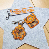 9x Stickdatei "Blume MTA" ITH Täschchen mit Applikation